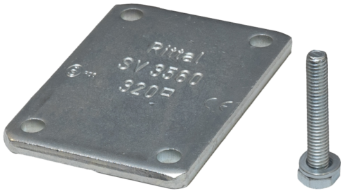 Zacisk płytkowy do szyn 50mm obszar przyłącza 34x10mmPK50/34X10