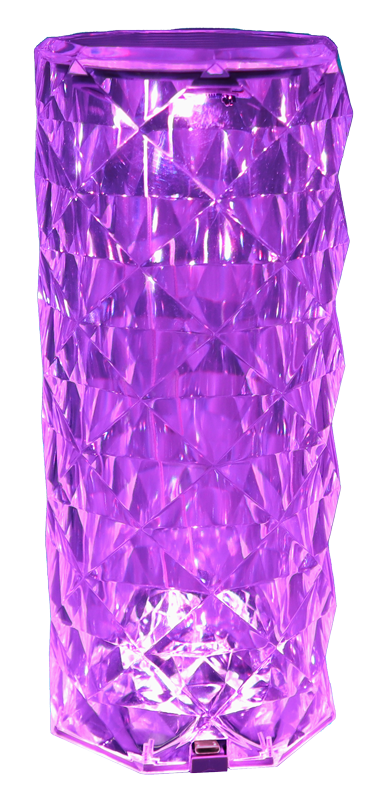 Biurkowa, dekoracyjna, akumulatorowa oprawa LED, cylindrowa 1W RGB 3.7V RLV TRACON