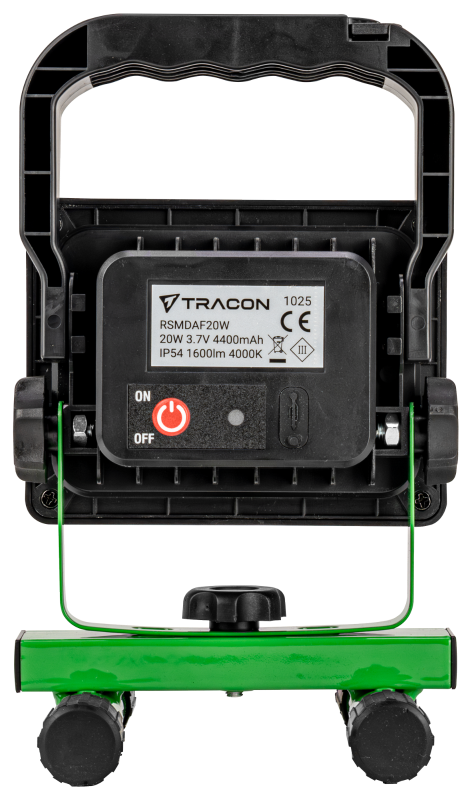 Reflektor LED z funkcją powerbanku 110-240 VAC 20W IP54 RSMDAF20W TRACON