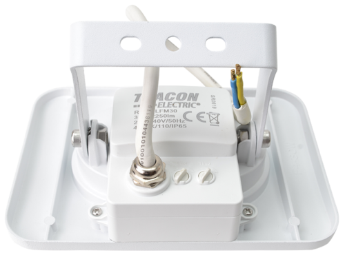 Reflektor SMD LED z czujnikiem ruchu, biały 30W 4000K IP65 RSMDLFM30 TRACON