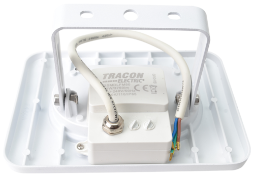 Reflektor SMD LED z czujnikiem ruchu, biały 50W 4000K IP65 RSMDLFM50 TRACON
