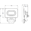 Reflektor SMD LED z czujnikiem ruchu, czarny 220-240V 10W 4000K RSMDLM10H TRACON