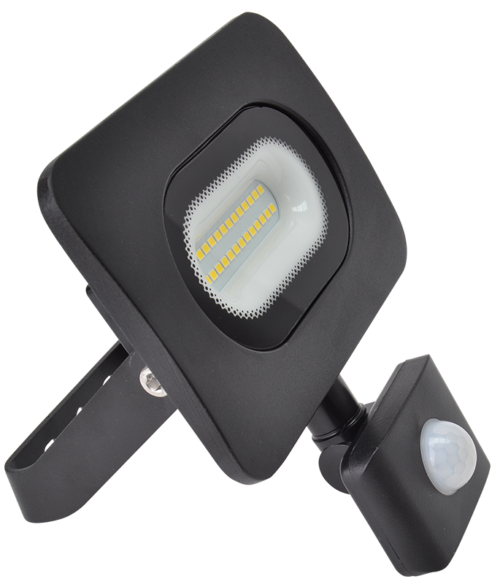 Reflektor SMD LED z czujnikiem ruchu czarnyRSMDLM10H