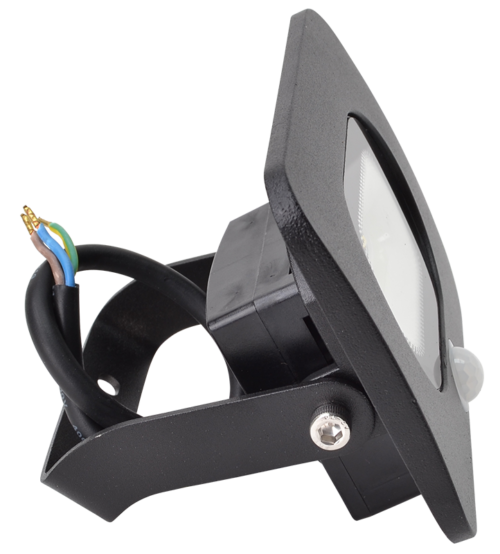 Reflektor SMD LED, czarny, z czujnikiem ruchu 220-240V AC 20W 4000K RSMDLM20 TRACON