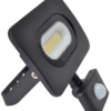 Reflektor SMD LED z czujnikiem ruchu czarny Reflektor SMD LED z czujnikiem ruchu czarnyRSMDLM20H