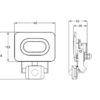 RSMDLM20H-3 Reflektor SMD LED z czujnikiem ruchu, czarny 220-240V 20W 4000K RSMDLM20H TRACON