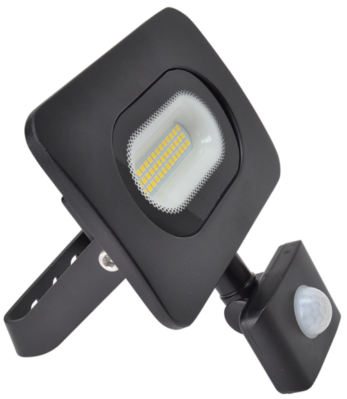 Reflektor SMD LED z czujnikiem ruchu czarnyRSMDLM20H