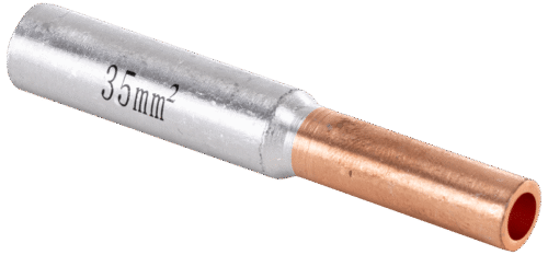 Nieizolowany łącznik rurkowy miedź-aluminium (Cu-Al)RT25/35