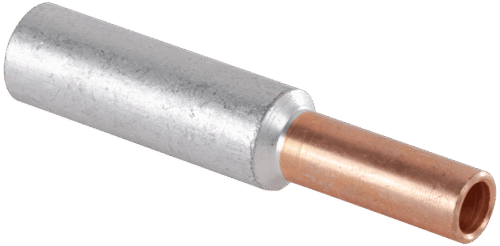 Nieizolowany łącznik rurkowy miedź-aluminium (Cu-Al)RT35/70