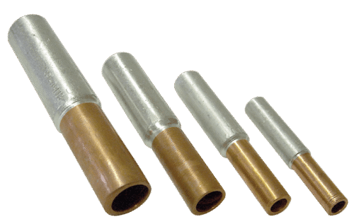 Nieizolowany łącznik rurkowy miedź-aluminium (Cu-Al)RT240/300
