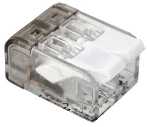 Łącznik bezśrubowy otwierany, przeźroczysty 0.2-4mm2 32A 450VAC 2P RVON2 TRACON
