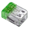Łącznik bezśrubowy otwierany, przeźroczysty 0.2-2.5mm2 24A 450VAC 2P RVONK2 TRACON