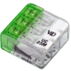 Łącznik bezśrubowy otwierany, przeźroczysty 0.2-2.5mm2 24A 450VAC 3P RVONK3 TRACON