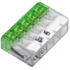 Łącznik bezśrubowy otwierany, przeźroczysty 0.2-2.5mm2 24A 450VAC 5P RVONK5 TRACON