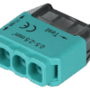 Łącznik bezśrubowy, wtykany, zielony 3x0.5-2.5mm2 450VAC max. 16A RVU2,5-3 TRACON