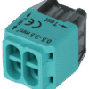 Łącznik bezśrubowy, wtykany, zielony 4x0.5-2.5mm2 450VAC max. 16A RVU2,5-4 TRACON