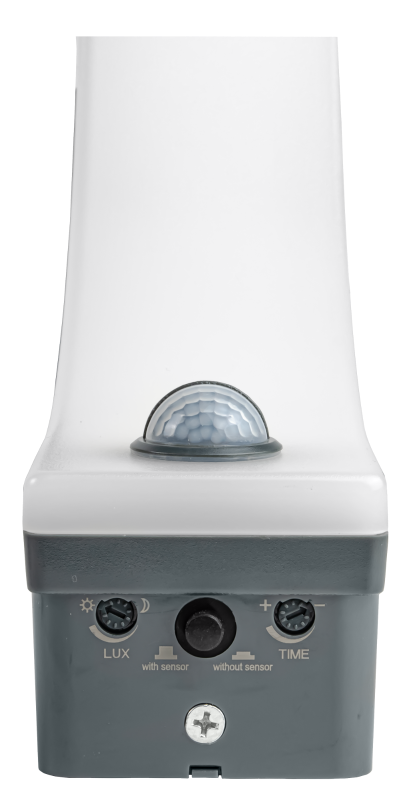 Kinkiet natynkowy z czujnikiem ruchu, zaokrąglony, antracyt 230VAC 20W 140° SLIBA20W TRACON