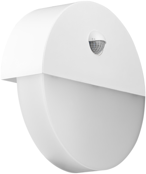 Oprawa naścienna LED z czujnikiem ruchu, okrągła 230VAC 10W 140° SLKK10W TRACON