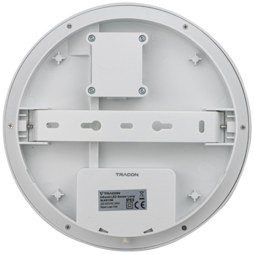 Oprawa ścienna LED z czujnikiem ruchu, okrągła 230VAC 15W 140° SLKS15W TRACON