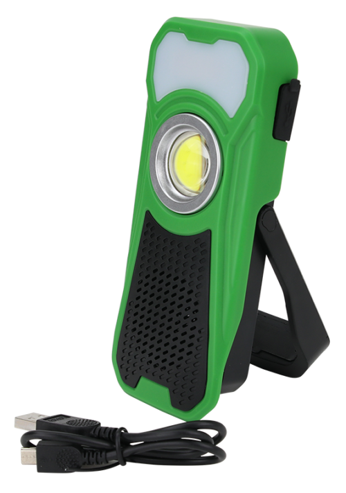 Akumulatorowa latarka LED z głośnikiem bluetooth 10/3W 6000K 3.7V 3000mAh STLBT10W TRACON