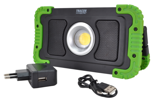 Akumulatorowy reflektor LED z głośnikiem bluetoothSTLFLBT15W