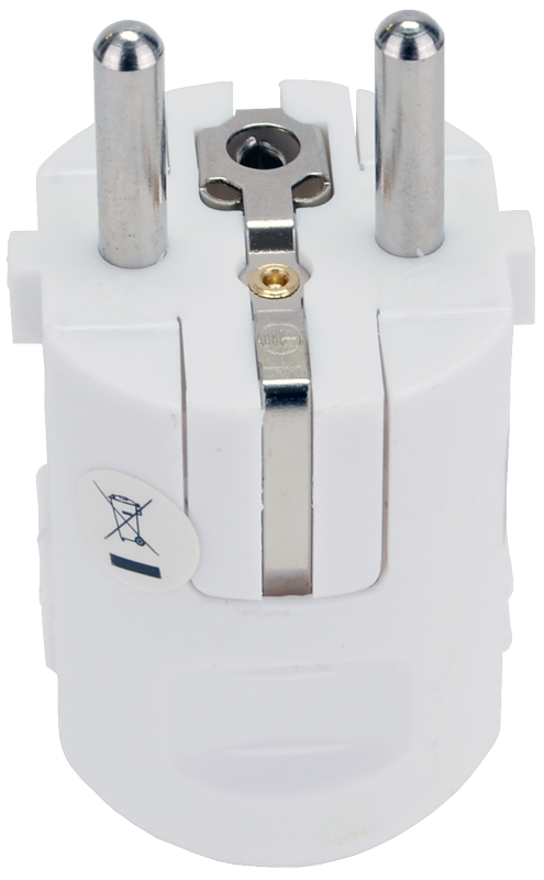 Wtyczka z prostym podłączeniem kabla, z bolcem (2in1) 1×FRENCH 250VAC max.16A TCSDF TRACON