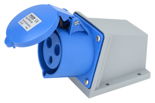 TICS-123-1 Gniazdo przemysłowe natynkowe 32A 250V 2P+E TICS-123 TRACON