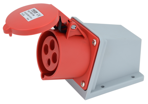 TICS-124-1 Gniazdo przemysłowe natynkowe 32A 400V 3P+E TICS-124 TRACON