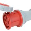 TICS-244-1 Gniazdo przemysłowe, ze zwiększoną ochroną 125A 400V 3P+E TICS-244 TRACON