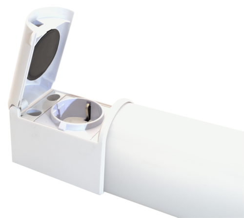 Hermetyczna oprawa meblowa LED z gniazdem schuko 230 V 50 Hz 8 W TLFLEDS8NW TRACON