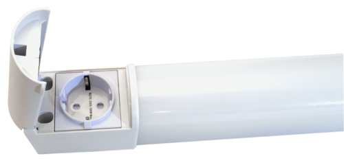 Hermetyczna oprawa meblowa LED z gniazdem schuko 230 V 50 Hz 8 W TLFLEDS8NW TRACON