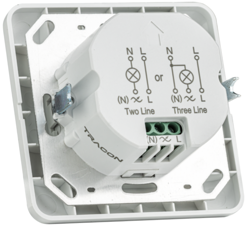 Podtynkowy czujnik ruchu, na podczerwień, biały 220-240 VAC 10 m 190° TMB-060B TRACON