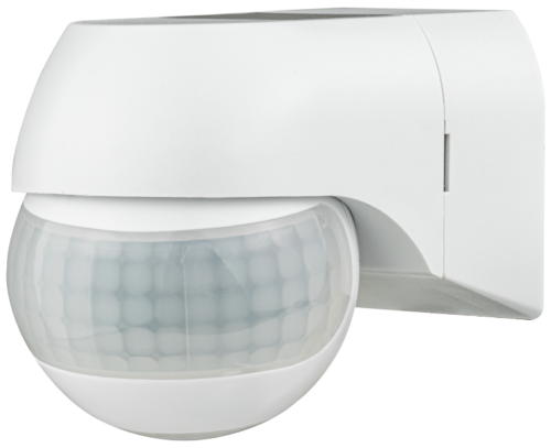 Czujnik ruchu na podczerwień, naścienny, biały 220-240 VAC 12 m 360° TMB-112X TRACON