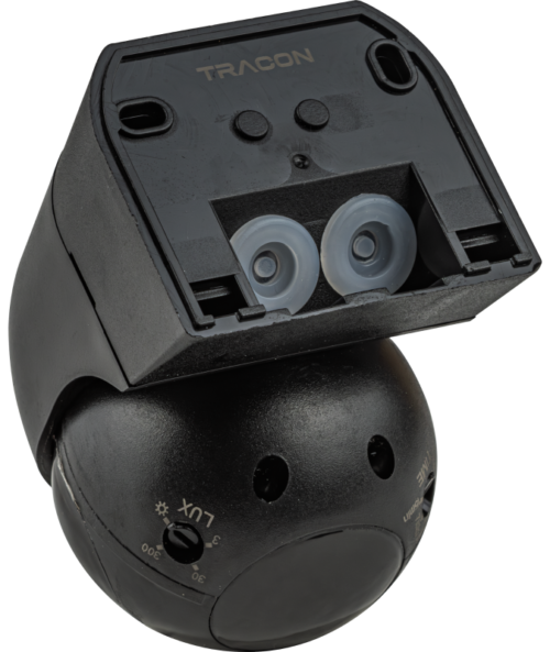 Czujnik ruchu na podczerwień, naścienny, czarny 220-240 VAC 12 m 360° TMB-112XB TRACON