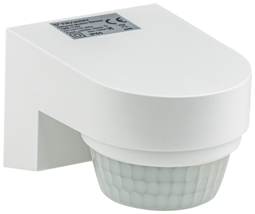 Czujnik ruchu na podczerwień, naścienny, biały 220-240 VAC 12 m 240(360)° TMB-118X TRACON