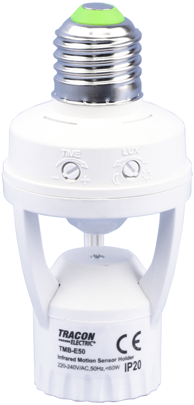 Adapter z czujnikiem ruchu na podczerwień do gniazda E27TMB-E50