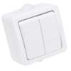 Natynkowy wyłącznik dwubiegunowy - świecznikowy 10AX/250VAC IP54 (2x101) TR-PH05-2 TRACON