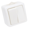 Natynkowy wyłącznik schodowy, podwójny 10AX/250VAC IP54 (106/2) TR-PH06-2 TRACON