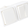 Natynkowy wyłącznik świecznikowy + gniazdo schuko 16A/250VAC IP54 (105) TR-PH09 TRACON