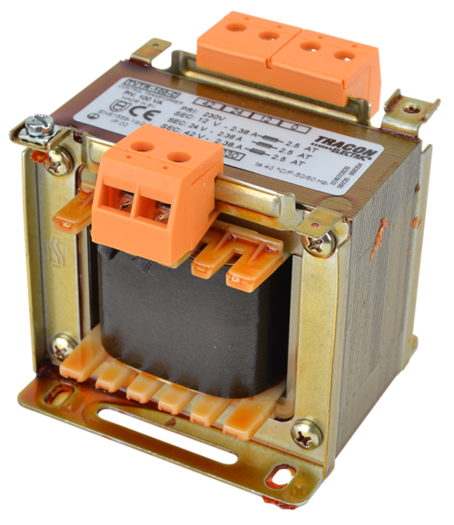 Zwykły transformator jednofazowyTVTR-100-C