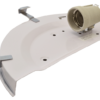 Lampa ścienna UFO półokrągła, szklana, beżowa 230V 50Hz E27 UFO-F-B TRACON