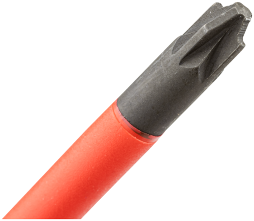 Wkrętak, combiprofil, izol. do 1000 V, uchwyt czerwony/żółty AC 1000V 6x208mm CDDK6208 TRACON