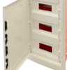 Rozdzielnica podtynkowa, białe drzwi płaskie, szyna N/PE 3×12 (36) modul IP40 (H×W×D=545×305×85mm) EDSSN-12/3 TRACON