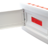 Rozdzielnica podtynkowa, białe drzwi płaskie 1×8 (8) modul IP40 (H×W×D=180×220×88mm) EDSSN-8/1 TRACON