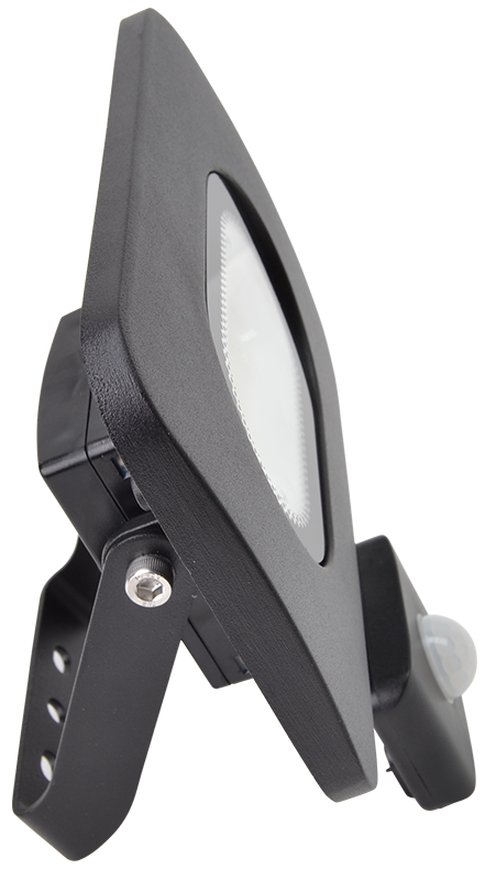 Reflektor SMD LED z czujnikiem ruchu, czarny 220-240V 30W 4000K RSMDLM30H TRACON