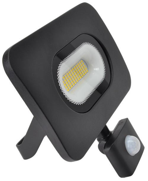 Reflektor SMD LED z czujnikiem ruchu czarnyRSMDLM30H
