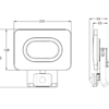 Reflektor SMD LED z czujnikiem ruchu, czarny 220-240V 50W 4000K RSMDLM50H TRACON