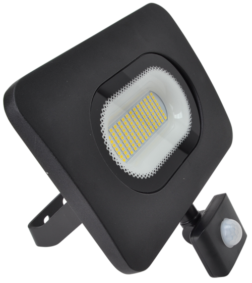 Reflektor SMD LED z czujnikiem ruchu czarnyRSMDLM50H