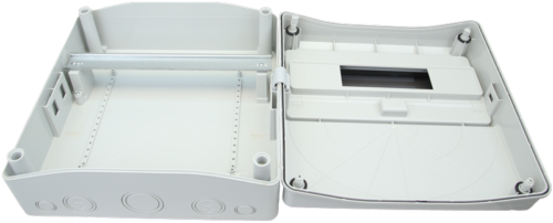 Pusta obudowa przemysłowa ABSz szyną montażową 16mod H×W×D=330×330×155mm IP65 TDB333315 TRACON
