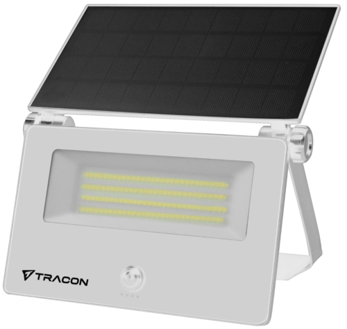 Solarna oprawa ścienna LED z czujnikiem ruchu czarnaLSTW20NW